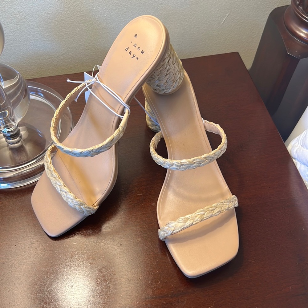 a. new Day Straw sandle from target brand new
